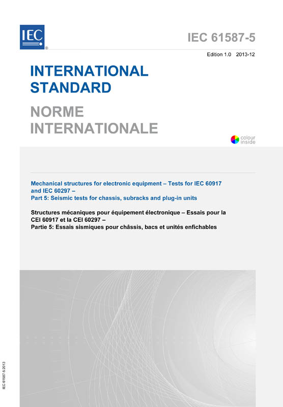 Cover IEC 61587-5:2013